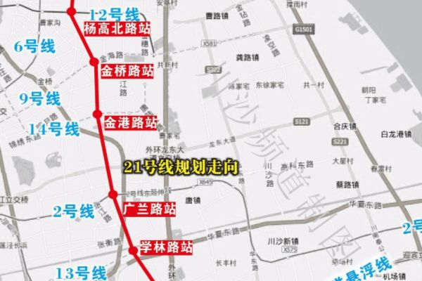 上海地铁21号线最新线路图详解